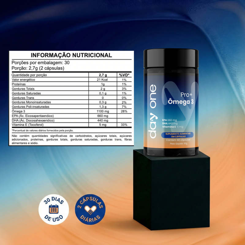 Pro+ Ômega 3 EPA DHA - 60 Cápsulas