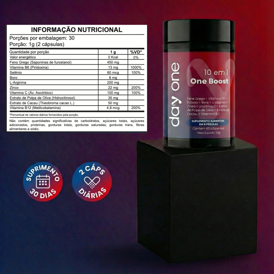 One Boost - Testo - 60 Cápsulas