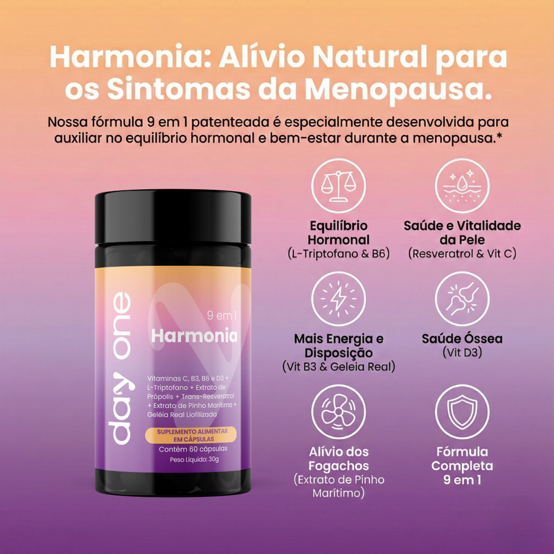 Harmonia - Menopausa - 60 Cápsulas
